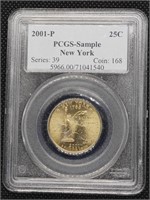 2001 New York State Quarter Coin PCGS SAMPLE