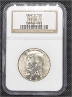 1969-D Silver Kennedy Half Dollar coin NGC MS65