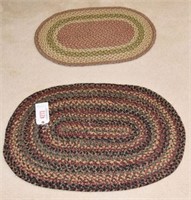 Lot #4273 - (2) 24” x 36” oval hook rugs