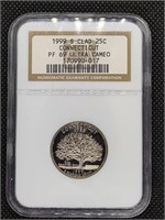1999-S Connecticut State Quarter Coin NGC PR69