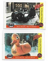 Lot of 2 Zellers Batman Returns cards