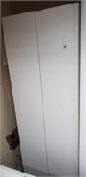 2 Door White Cabinet w/ 4 Shelves
