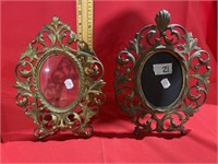 Brass picture frames
