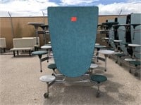 School Cafeteria Tables - 4pc Turquoise