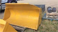 Yellow 86" Loader/Tractor Bucket