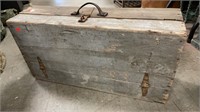 Vintage Wooden Toolbox, 29.5x8x15
