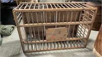 Wood Chicken Crate/Cage, 35x13x23.5
