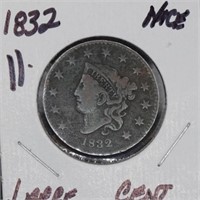 1832 large cent, nice