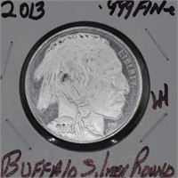 2013 Buffalo silver round .999 fine