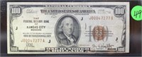 1929 Series Fed Reserve note on Kansas City, nice