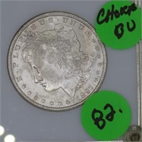 1897 S silver dollar, choice gem BU