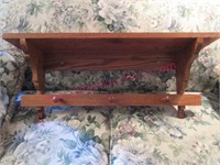 NIce solid oak wall shelf (29in wide) LR