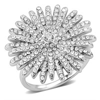 Starburst Simulated Diamond Fashion Ring