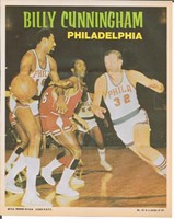 1968 Topps Basketball Poster:  Billy Cunningham