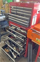 Large Tool Chest, Filled with Tools & Supplies.
