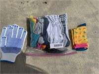 Lot of Womens Socks and Pair of Gloves