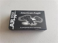 American Eagle 223 55 FMJ brass case
