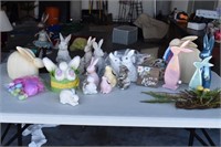 Lot of Easter Bunny Decorations