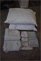 Lot of 10 Bed Linens and Pillows
