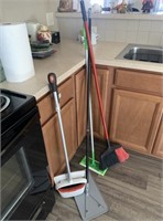 Lot of 4 Brooms and Sweepers