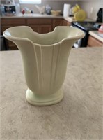 Vintage Red Wing Pottery Fan Vase