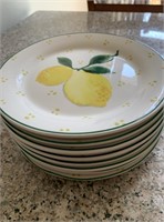Lot of 8 Lemon Plates