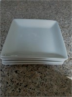 Lot of 4 Square Dinner Plates