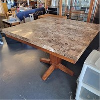 48 x 48" Heavy Marble Top Dining Table *