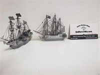 Metal Earth Golden Hind and Black Pearl Ships