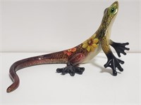 Hand Painted Gecko Figurine