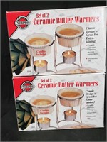 (2) NorPro Ceramic Butter Warmers Set Of 2 Each