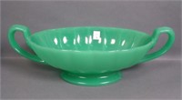 N'Wood Jade Green # 725 Lg Handled Console Bowl