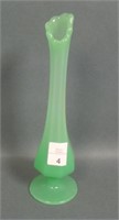 Fenton Jade Green # 354 Paneled Bud Vase