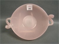 Fenton Lilac # 1621 Double Dolphin Bowl