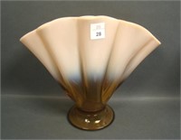 Fenton Cameo Opal # 857 Fan Vase
