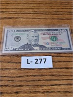 $50 Federal Reserve Note .999 silver