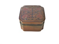 Vintage Lacquered Inlaid Covered Box