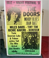 THE DOORS MOODY BLUES CONCERT POSTER