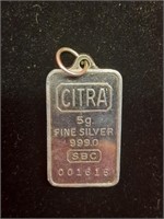 Citra 5g Silver Bar - .999 Silver