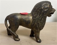 Cast iron lion Bank