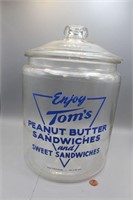 Vintage Tom's Glass Jar