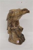 Carved Marble Eagle Statue