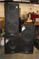 3pc Lot; Pair HX152 Dual 15" by Harbinger and