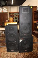 3pc Lot; Pair HX152 Dual 15" by Harbinger and