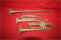 2 Bugles & 1 Old Trumpet