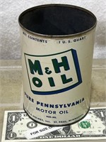 Vintage M&H St Paul Minnesota advertising tin