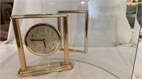 Mantle Clock & Glass Curved Frame