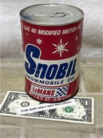 Full vintage LeMans Snobil motor oil advertising