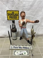 Vintage Pabst Blue Ribbon PBR Beer advertising
