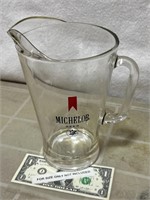 Vintage Michelob beer glass advertising pitcher